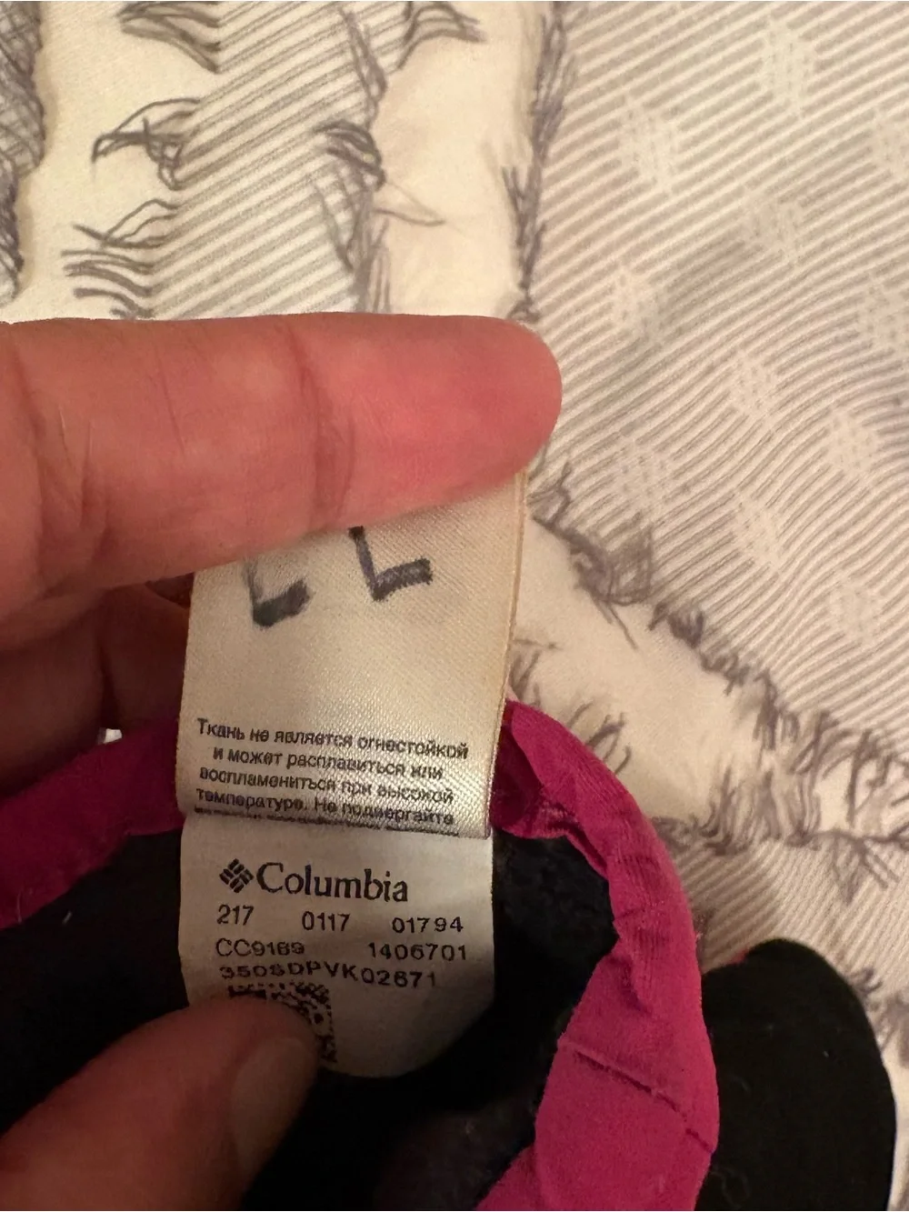 Columbia Kids Bright Pink Insulated Mittens zip up size small